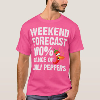 チリおもしろいペッパーデザイン女子男性へスパイシーハバ Tシャツ