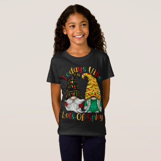 チリおもしろい格言今日ビベスパイシーの多く Tシャツ (正面フル)