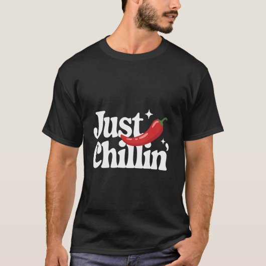 チリがのんびり Tシャツ (正面)