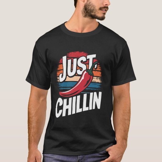 チリがのんびり Tシャツ (正面)