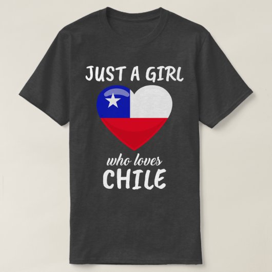 チリが大好きな女の子 Tシャツ (デザイン正面)