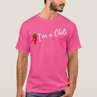 チリが好きなスパイシーフードの味付けチリ大好きペッパー Tシャツ