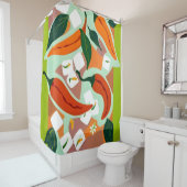 チリとアイスキューブ シャワーカーテン (インサイチュ)