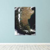 チリとアルゼンチンのパタゴニア地域 キャンバスプリント (インサイチュ (ウッドフロア))