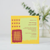 チリとレモンのウェディング招待状 招待状 (スタンド正面)