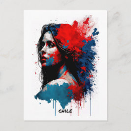 チリのはがき – ポートレート – 女性の世界 ポストカード