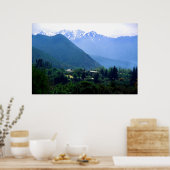 チリのアンデス山脈 ポスター (キッチン)