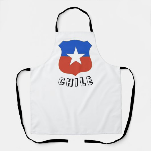 チリのエンブレム エプロン (正面)