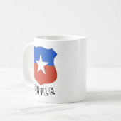 チリのエンブレム コーヒーマグカップ (正面左)
