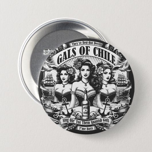 チリのガル 缶バッジ (正面&裏面)