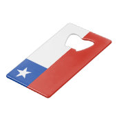 チリのクレジットカードの栓抜きの旗 クレジットカード栓抜き (裏面アングル)