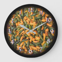 チリのコショウ-時間を後方に時間を記録します回して下さい