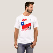 チリのサッカーチーム Tシャツ (正面フル)