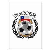 チリのサッカー2016ファンのギア テーブルナンバー (正面)