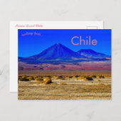 チリのソカイア地方の山々 ポストカード (正面/裏面)