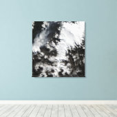 チリのチャイテン火山 キャンバスプリント (インサイチュ (ウッドフロア))