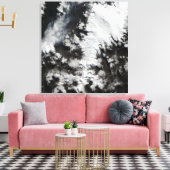 チリのチャイテン火山 キャンバスプリント (インサイチュ (リビング))