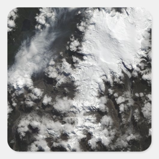 チリのチャイテン火山 スクエアシール (正面)