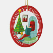 チリのチリペッパーの読本のクリスマスのオーナメント セラミックオーナメント (右)