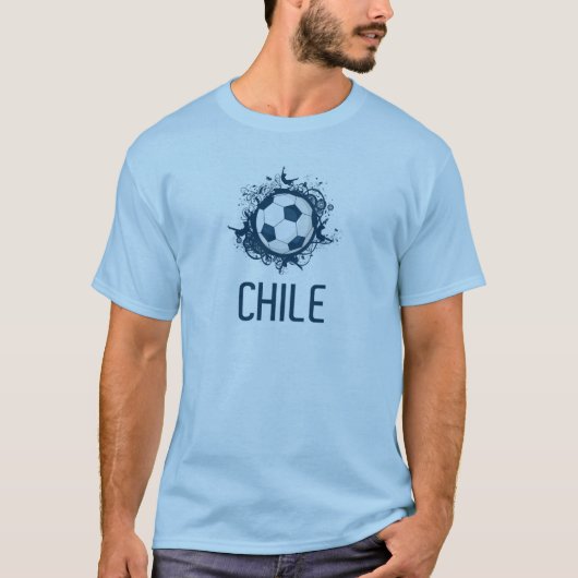 チリのフットボール Tシャツ (正面)
