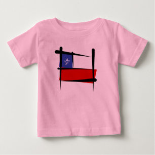 チリのブラシの旗 ベビーTシャツ