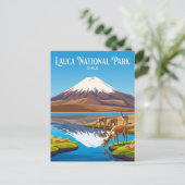 チリのラウカ国立公園 ポストカード (スタンド正面)