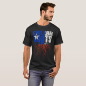 チリのルーツチリ伝統国旗 Tシャツ (正面フル)