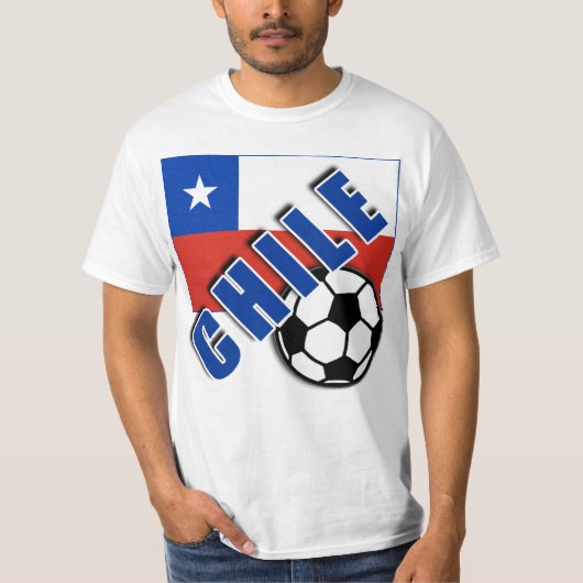 チリの世界のサッカーファンのTシャツ Tシャツ (正面)