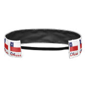 チリの国旗とチリ アスレチックヘッドバンド (裏面)