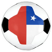 チリの国旗 サッカーボール (回転)