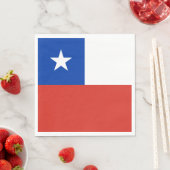 チリの国旗 スタンダードランチョンナプキン (インサイチュ)