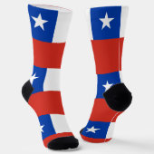 チリの国旗 ソックス (傾斜あり)