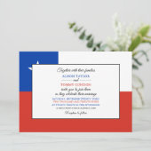 チリの国旗, チリ国旗 結婚式 招待状 (スタンド正面)