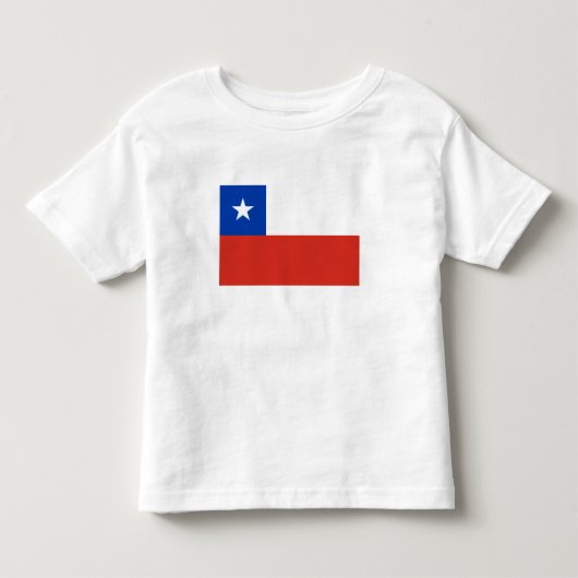 チリの国旗 トドラーTシャツ (正面)