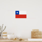 チリの国旗 ポスター (キッチン)