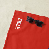 チリの国旗 素敵な愛国心 ビーチタオル (インサイチュ)