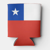 チリの国旗 缶クーラー (正面)