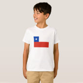 チリの国旗 Tシャツ (正面フル)