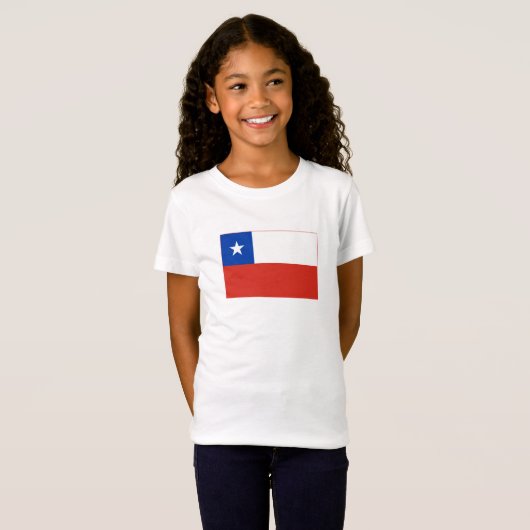 チリの国旗 Tシャツ (正面フル)