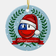 チリの旗のクリスマスのスタイル
