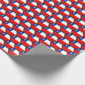 チリの旗の蜜蜂の巣の包装紙 ラッピングペーパー (角)