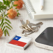 チリの旗 キーホルダー (側面)