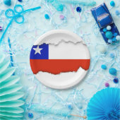 チリの旗 ペーパープレート (パーティー)