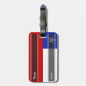 チリの旗 ラゲッジタグ (裏面縦)