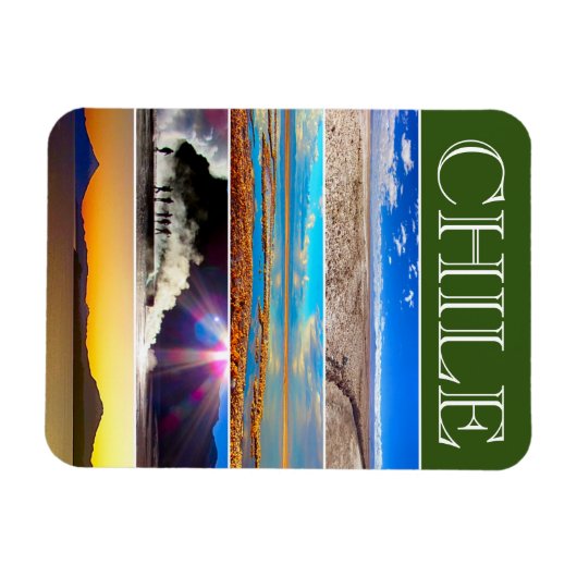 チリの景勝地 マグネット (横)