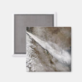 チリの茶天火山の噴火から発生するプルーム マグネット (正面/裏面)