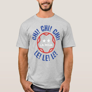 チリのfútbolかサッカーのTシャツ Tシャツ
