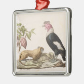 チリへのライオンの猿およびコンドル、先住民またはエクアドル メタルオーナメント (左)