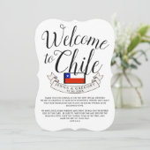 チリへようこそ |宛先ウェディングカスタム 招待状 (スタンド正面)