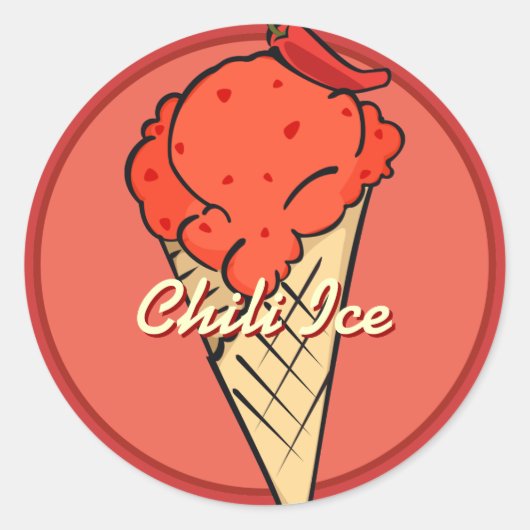 チリアイスクリームシール ラウンドシール (正面)